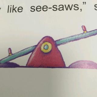 She went on the see-saw