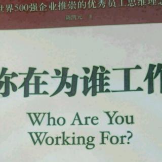 《你在为谁工作》第三第第5节“接受工作的全部”