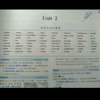 《考研英语红宝书》Unit2.