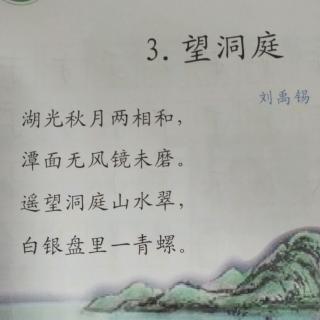 任云霖阅读《望洞庭》