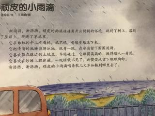 大班春季《顽皮的小雨滴》