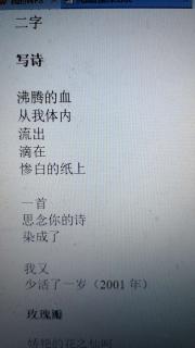 读Mr Zheng《写诗》