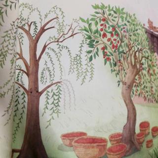 小枣树和小柳树手抄报图片