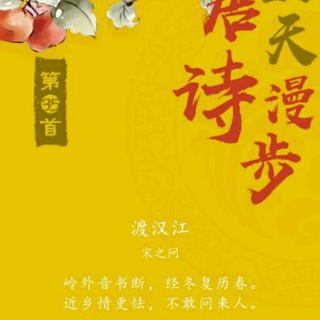 35.林林为你读诗《渡汉江》宋之问