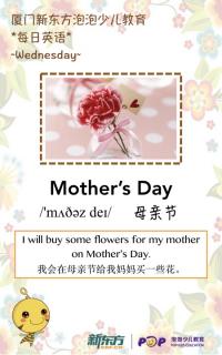 每日英语 4.11 mother's day