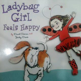 Ladybug girl feels happy