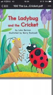 The ladybug and the cricket