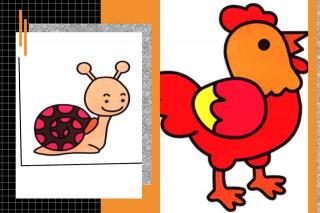 看图说话——day2 The rooster and the snail