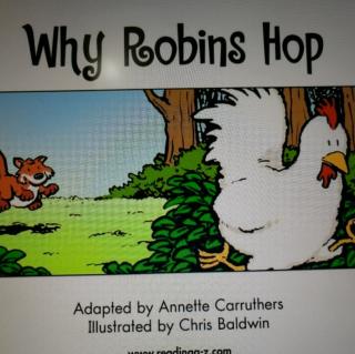 Leveled book I Why robins hop