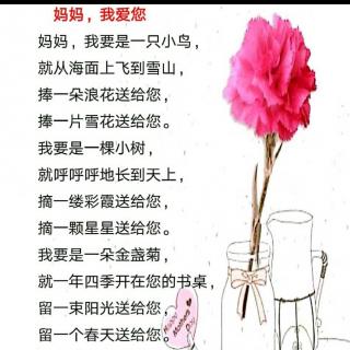 “妈妈我爱您”-母亲节小诗