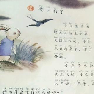 高荧蔓己读 《14要下雨了》。