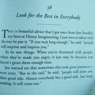 Look for the Best in Everybody