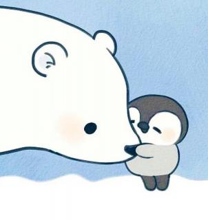 企鹅和熊情侣头像图片