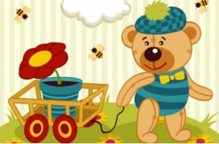 阳光灿烂幼儿园晚安故事——《小熊吃核桃》
