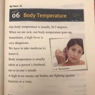 寅寅背英语～有趣的阅读3 Unit6 Body Temperature