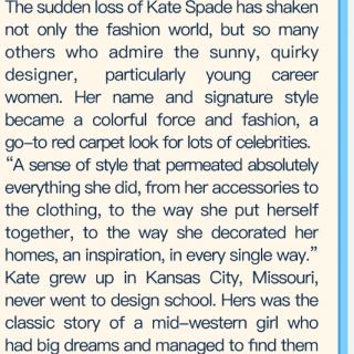 Kate Spade 创始人自杀
