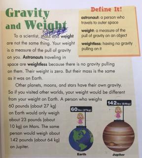 英语科普：Gravity and Weight