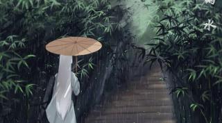 等你  在雨中/余光中