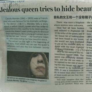 Jealous queen tries to hide beauty of world's women