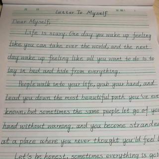 Letter To Myself      Joy