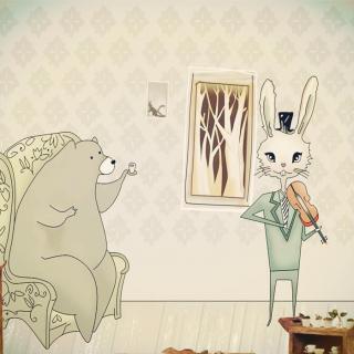 【写故事听】小兔子和小睡鼠智斗大棕熊