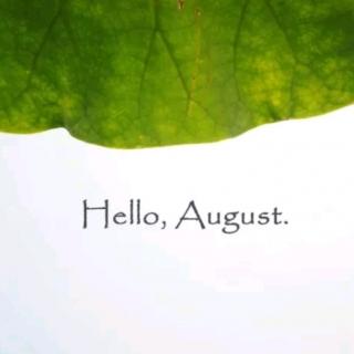 八月，你好