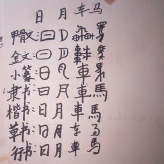 我爱你，汉字:《汉字的演变》