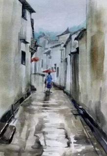 小巷春雨（耿林莽）