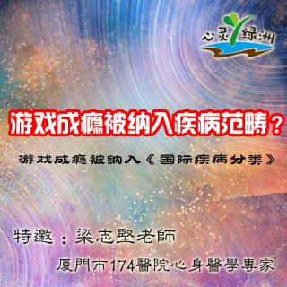 心灵绿洲 ┃ 梁志坚：游戏成瘾被纳入疾病【148】