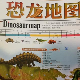 《儿童房专用挂图》恐龙地图