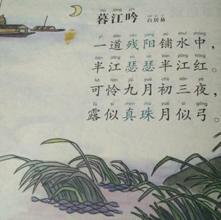 《暮江吟》白居易