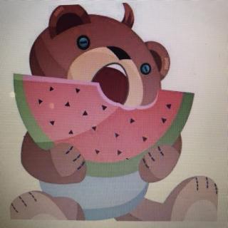 【故事52】金童年幼儿园涵涵老师的晚安故事《小胖熊吃西瓜》