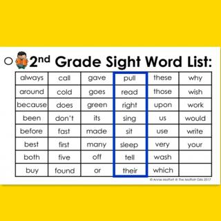 Sight Words［2nd Grade］4