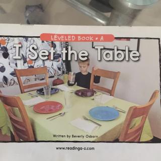 I Set theTable