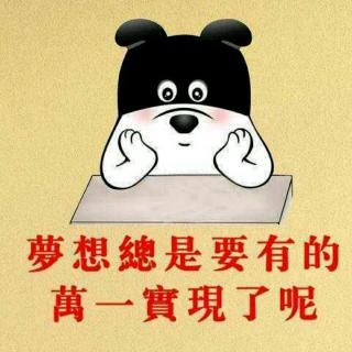 梦想是要有的,万一实现不了呢?