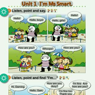 英语背诵《Unit1 I'm Ms Smart.》