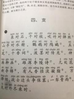 笠翁对韵上卷四支