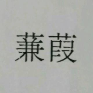 《蒹葭》