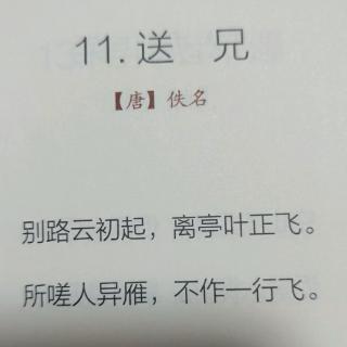 送兄  唐  佚名