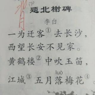 题北榭碑 唐  李白