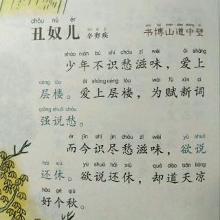 【一起读古诗】丑奴儿（南宋·辛弃疾）