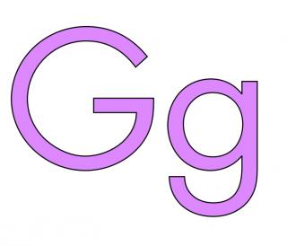 Gg- words begin with letter G