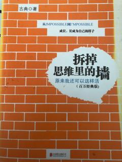 百日阅读第六十八天《拆掉思维里的墙》