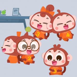 【认知系列】五只小猴子：Five little monkeys