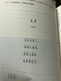 王晗宁背古诗《鹿柴 王维》