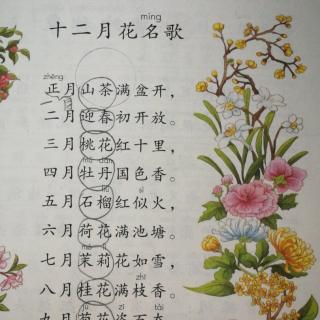 1-①十二月花名歌