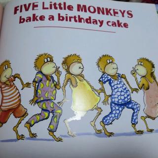 五只小猴做蛋糕