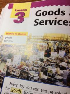 G2 Social Studies U4L3- Goods and Service