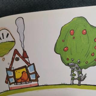 母鸡和苹果树