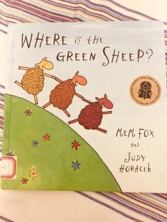 Where is the green sheep?